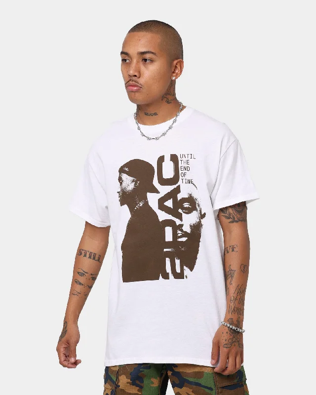 Tupac Uteot Tracklist Short Sleeve T-Shirt White Faux Fur Fabric Real Fur Fabric Shearling Fabric