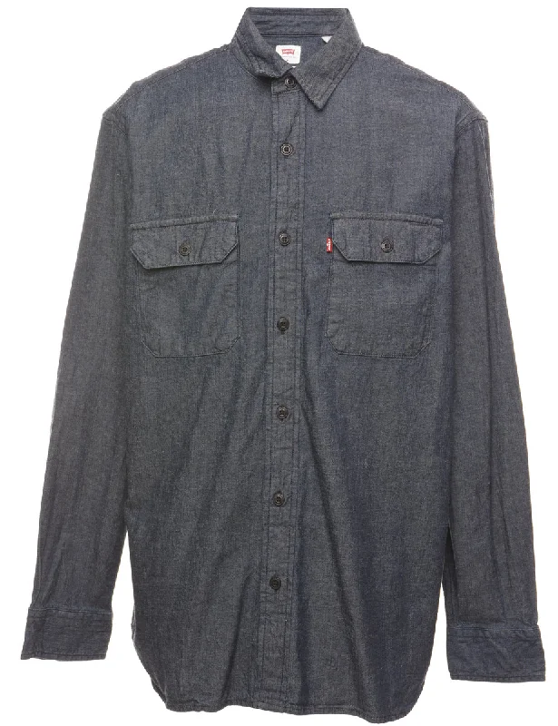 Levi's Denim Shirt - M Handmade Hand-knitted Hand-woven