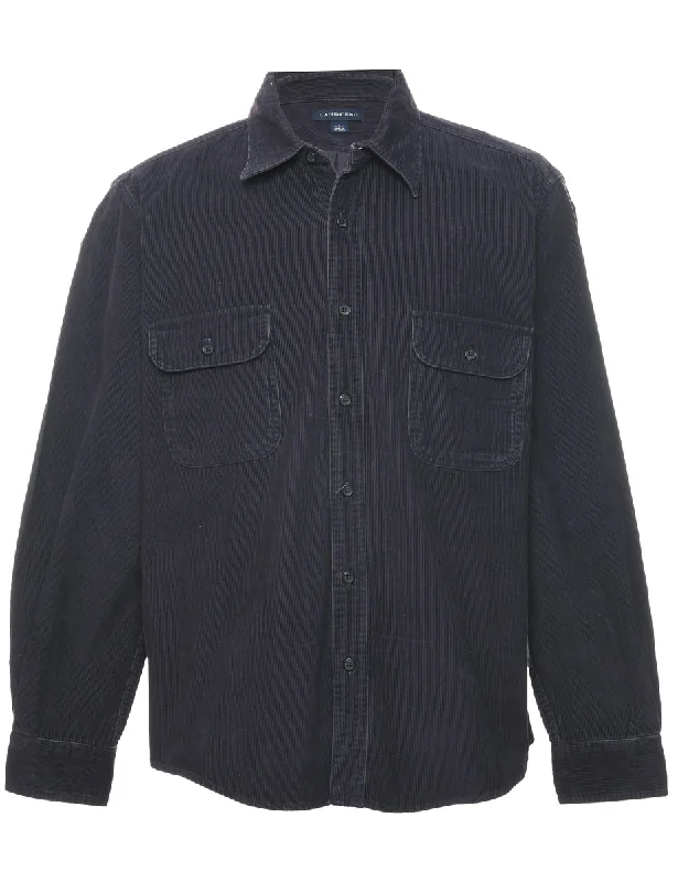 Land's End Corduroy Shirt - L Seamless Knitted Crochet