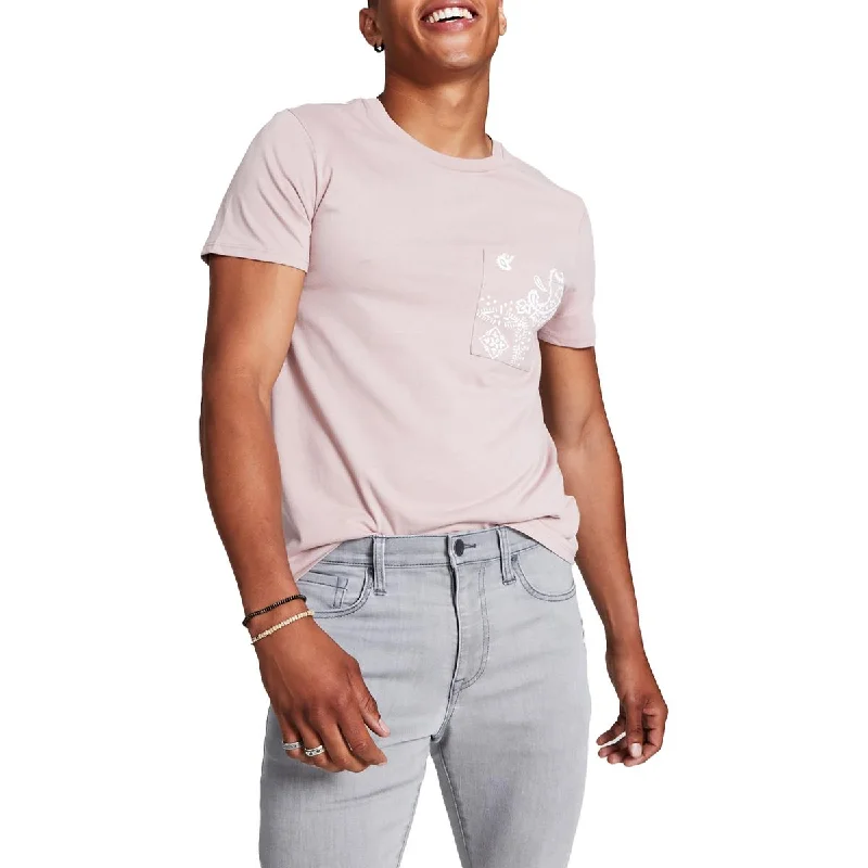 And Now This Mens Paisley Wideneck T-Shirt Oversized T-Shirt Spandex breathable