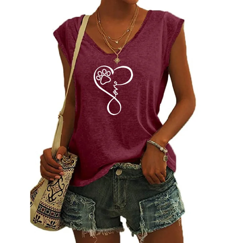 DOG Heart shirts for women drop t-shirts american clothing tshirts with tshirt custom logo printed y2k cotton shirt Cozy Warm Stylish DOG Heart shirts for women drop t-shirts american clothing tshirts with tshirt custom logo printed y2k cotton shirt Cozy Warm Stylish