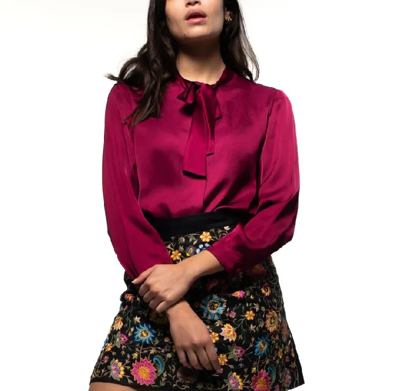 Hestia Shirt Beaded Sequined Faux Fur
