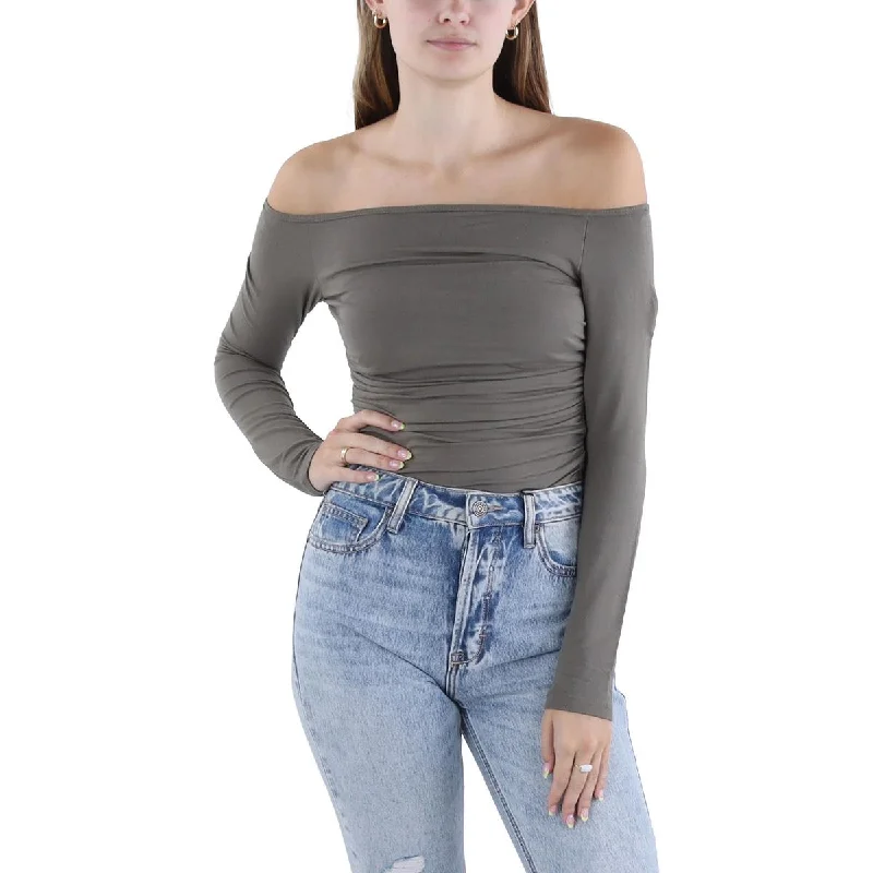 Wanda Body Suit Womens Shirt Square Neck Bodysuit Comfortable Bodysuit for Layering