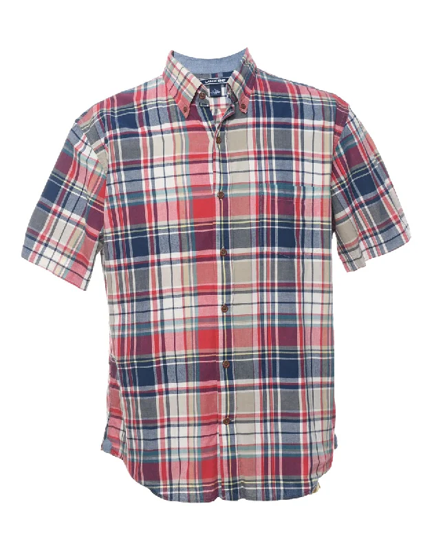 Land's End Checked Shirt - L Elegant Classic Vintage