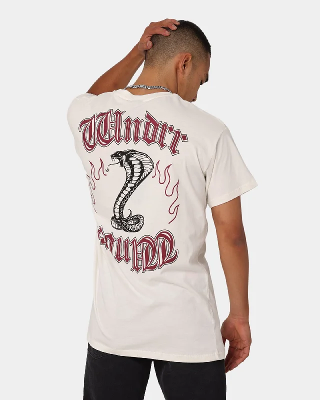 WNDRR Mamba Custom Fit T-Shirt Off White Hooded Caped Shawl Collar