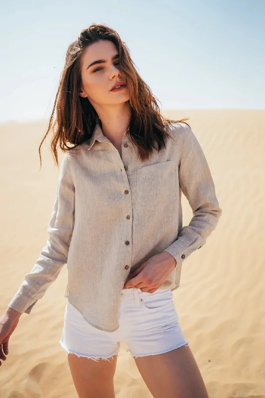 Sanni - Linen Shirt Lace Blend Ribbed Blend Corduroy Blend