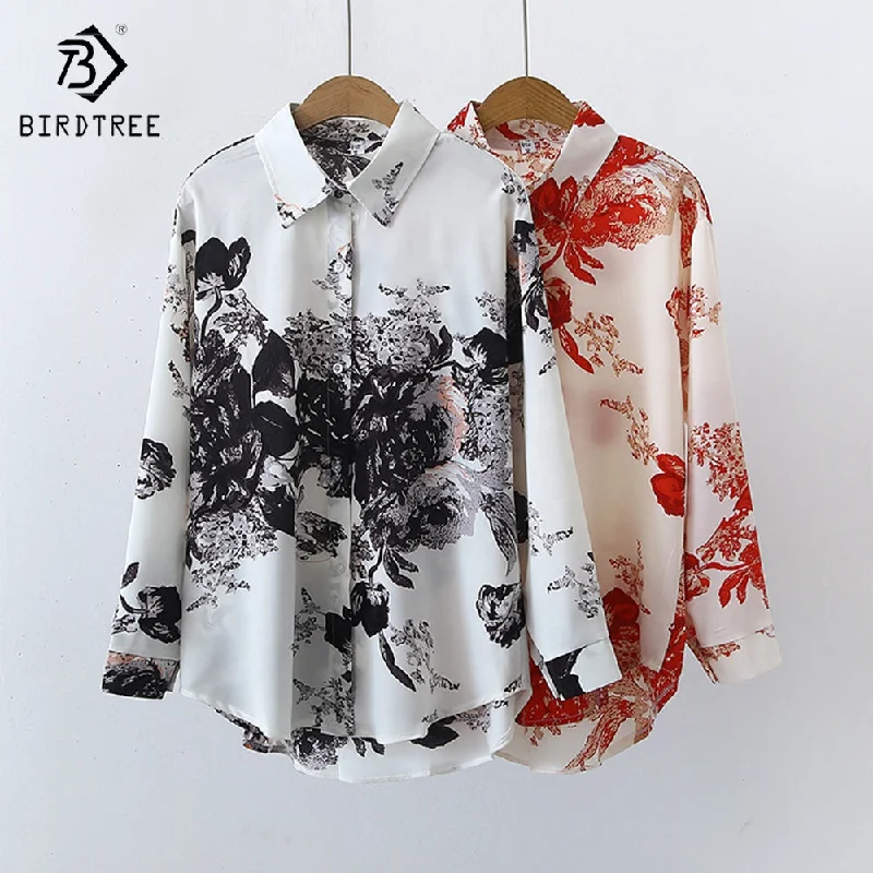 Spring Autumn New Vintage Oversized Shirts Ladies Floral Long Sleeves Casual Turn Down Collar Shirt Tops For Women T28818X Rayon Fabric Velvet Fabric Corduroy Fabric Spring Autumn New Vintage Oversized Shirts Ladies Floral Long Sleeves Casual Turn Down Collar Shirt Tops For Women T28818X Rayon Fabric Velvet Fabric Corduroy Fabric