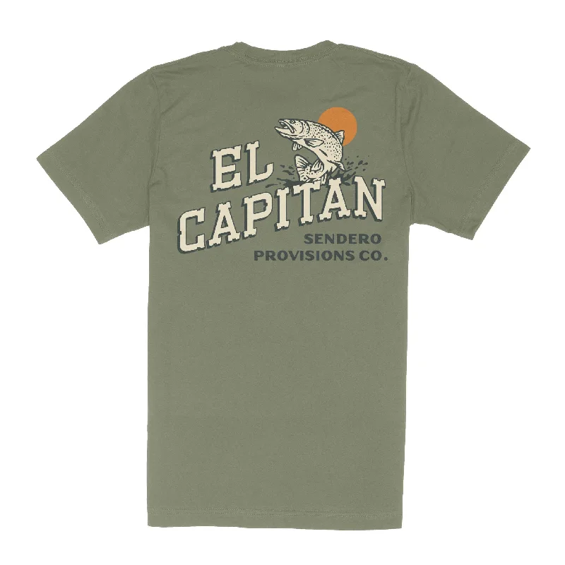 El Capitan T-Shirt Zippered Front Buttoned Front Snap Front