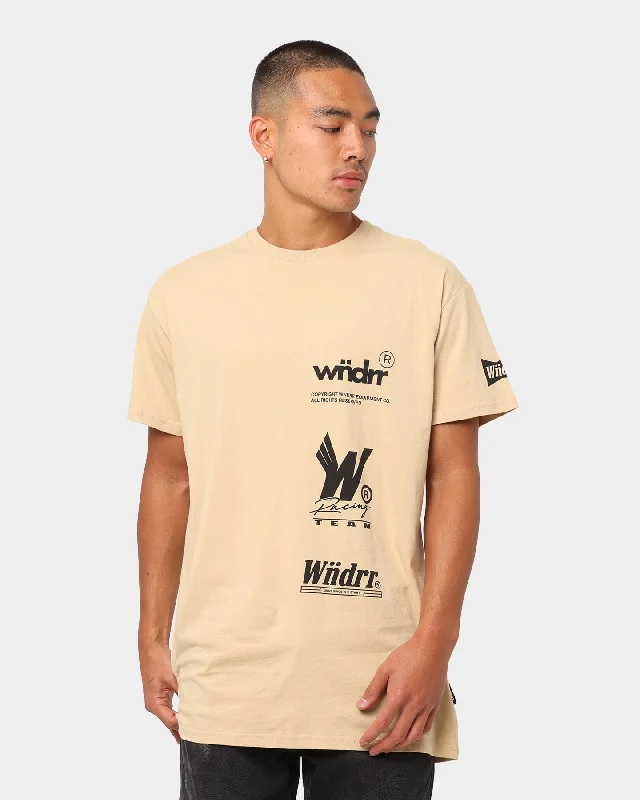 Wndrr Custom Fit T-Shirt Tan Spandex Blend Rayon Blend Denim Blend