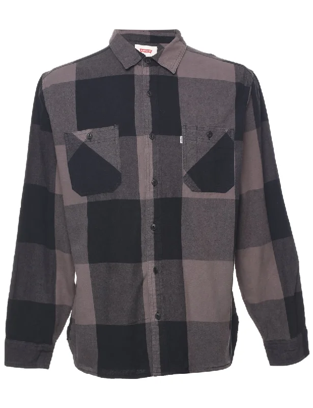 Levi's Checked Shirt - L Anti-Pilling Machine Wash Handmade