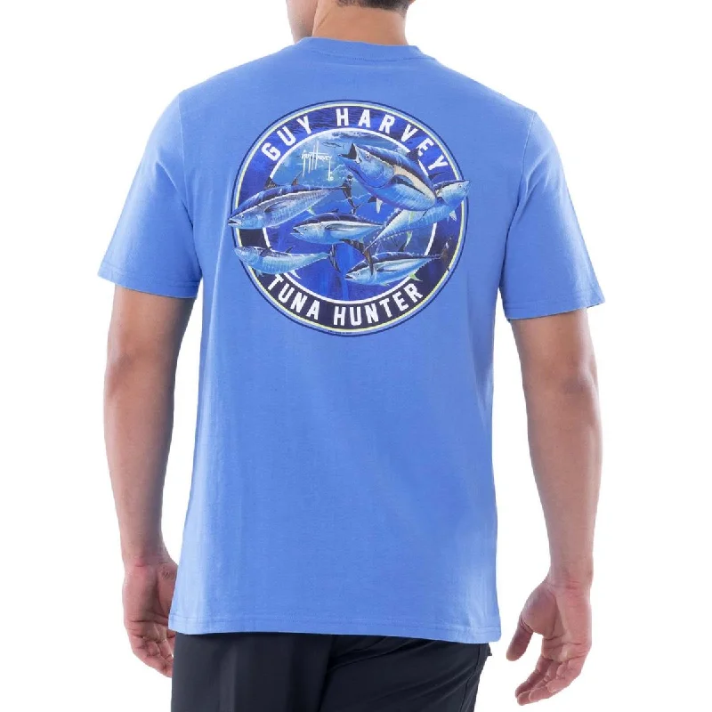 Guy Harvey Mens Graphic Crewneck T-Shirt Embroidered Appliqued Beaded