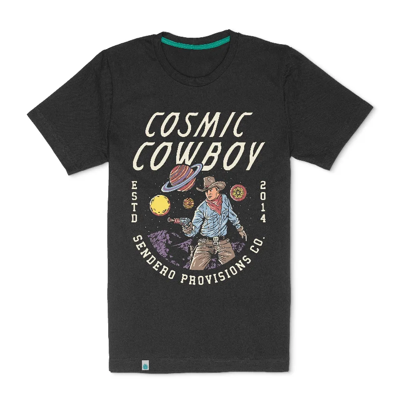 Cosmic Cowboy T-Shirt Elasticated Padded Insulated