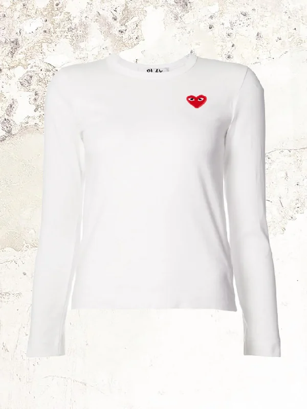 Comme Des Garçons Play  LONG-SLEEVE T-SHIRT Welt Pockets Slit Pockets
