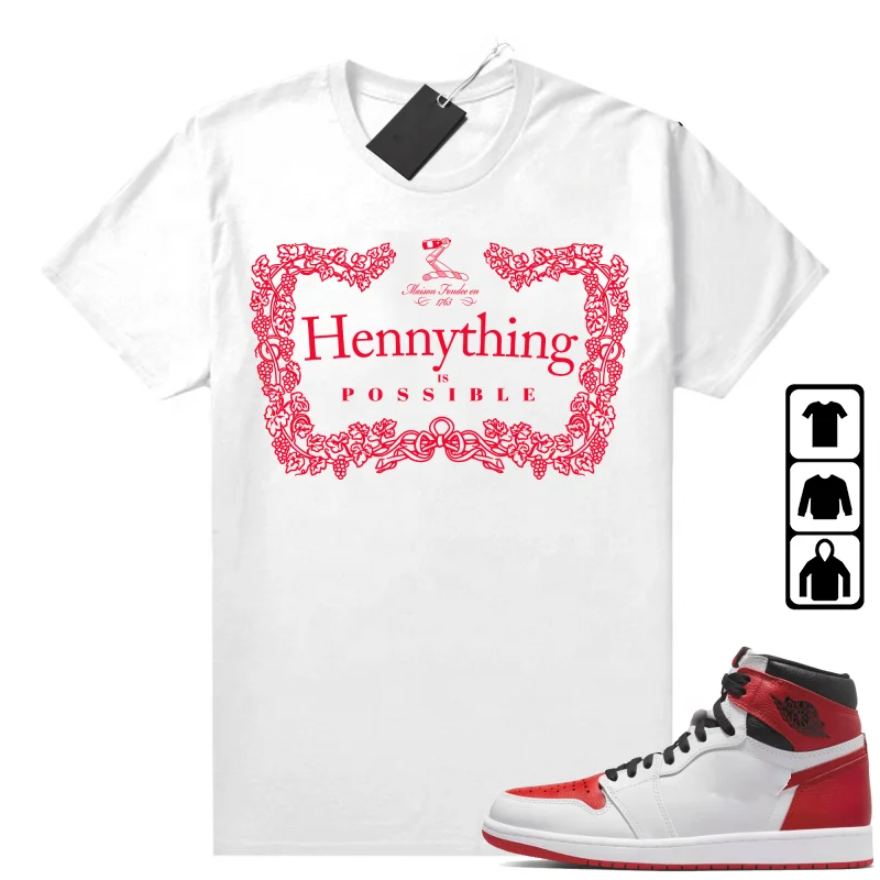 Wholesale Heritage 1s Unisex Tees Sneaker Match Shirts Hennything Print Men Streetwear 100% Cotton Graphic T Shirts For Men Denim Fabric Leather Fabric Suede Fabric Wholesale Heritage 1s Unisex Tees Sneaker Match Shirts Hennything Print Men Streetwear 100% Cotton Graphic T Shirts For Men Denim Fabric Leather Fabric Suede Fabric