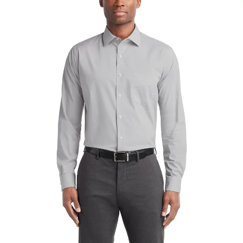 Van Heusen Mens Stain Resistant Stretch Button-Down Shirt Rayon Velvet Corduroy