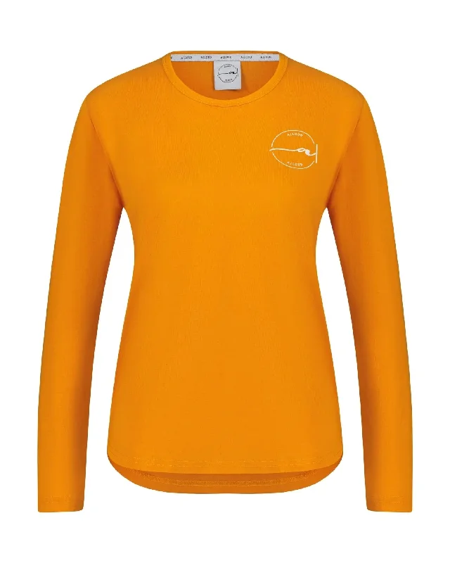 Orange Logo T-shirt Solid Color Striped Floral