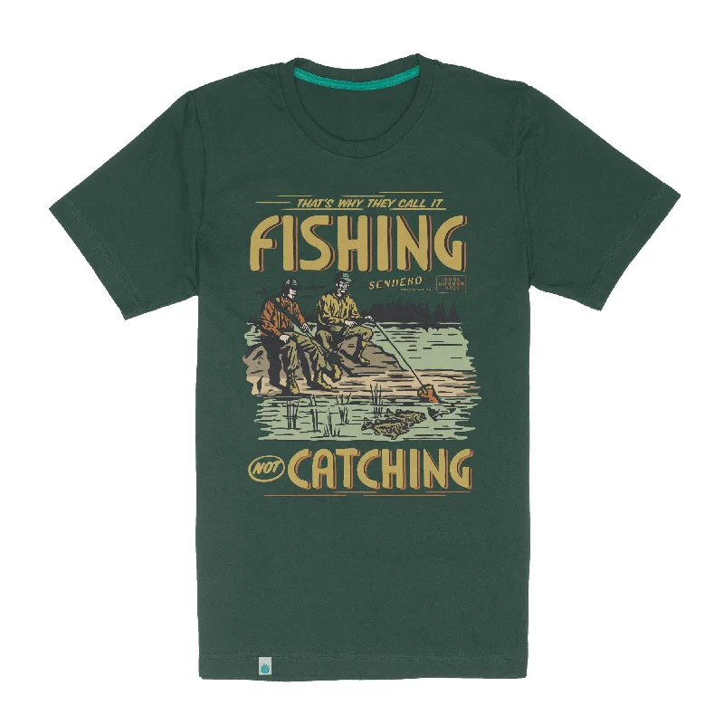 Not Catching T-Shirt Hooded Caped Shawl Collar