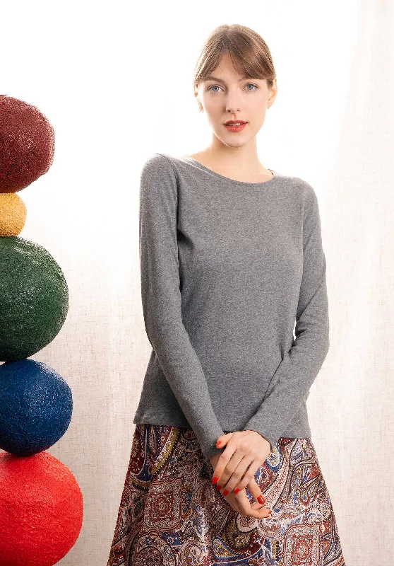 Tshirt 005-fts008 Gris-Chine Solid Color Striped Floral