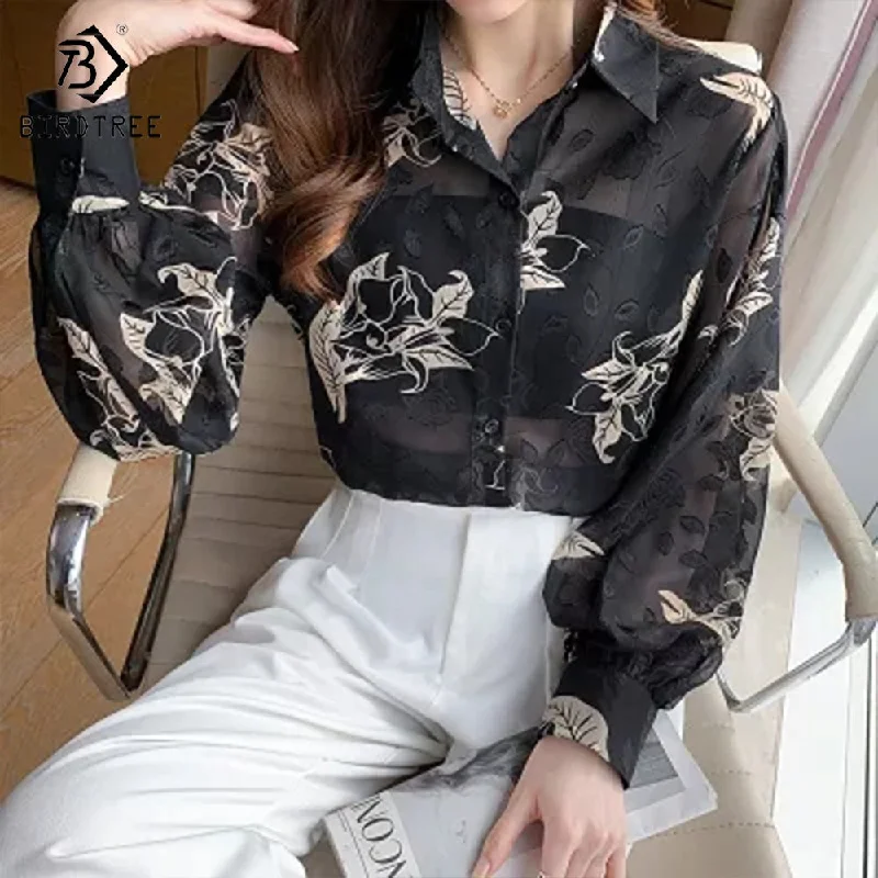 New Casual Flocking Long Sleeved Shirt Women Loose Thin 2022 Early Autumn New Shirts Black For Women T28814X Nylon Fabric Polyester Fabric Spandex Fabric New Casual Flocking Long Sleeved Shirt Women Loose Thin 2022 Early Autumn New Shirts Black For Women T28814X Nylon Fabric Polyester Fabric Spandex Fabric