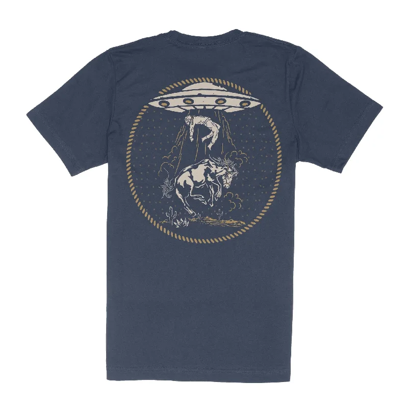 Charros & Aliens T-Shirt Graphic T-Shirt Round Neck Polyester