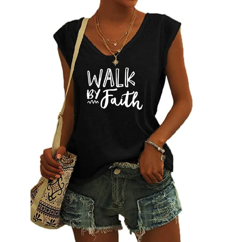 WALK faith Blessed shirts for women drop t-shirts american clothing tshirts with tshirt custom logo printed y2k cotton shirt Anti-Shrink Durable Soft WALK faith Blessed shirts for women drop t-shirts american clothing tshirts with tshirt custom logo printed y2k cotton shirt Anti-Shrink Durable Soft