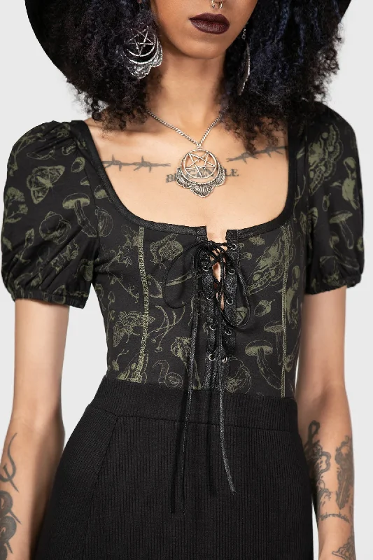 Xyleena Bodysuit Stylish One-Shoulder Bodysuit