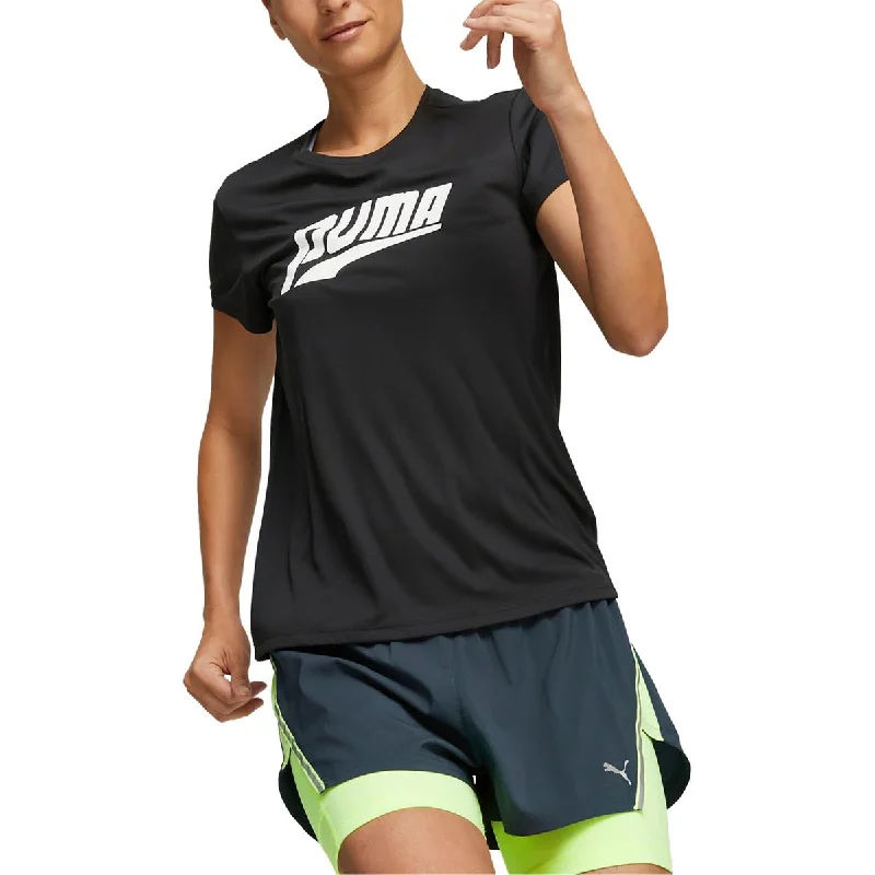Puma Womens Logo Shirts & Tops Print Jacquard Patchwork