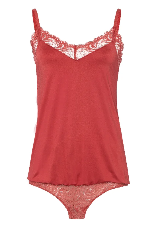 Jolina Bodysuit | Light Rouge 72683-1319 Trendy Activewear Bodysuit