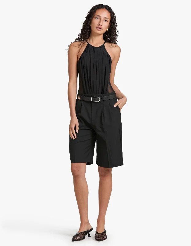 Orbit Bodysuit - Black Trendy Seamless Bodysuit for Comfort