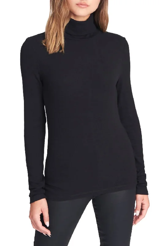 Essentials Turtleneck Shirt In Black Fashionable Trendy Casual