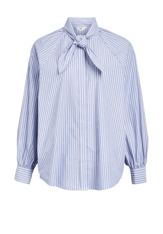 OBJECT Alex Bow Tie Striped Shirt, Serenity Fitted T-Shirt Seamless Stretchy