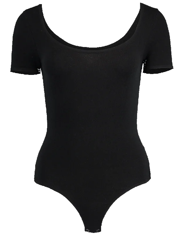 Scoopnek Bodysuit Comfortable Ruffled Bodysuit