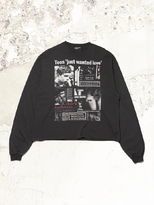 ENFANTS RICHES DÉPRIMÉS TEEN JUST WANTED LOVE long sleeve T-SHIRT Cotton Fabric Linen Fabric Terry Fabric