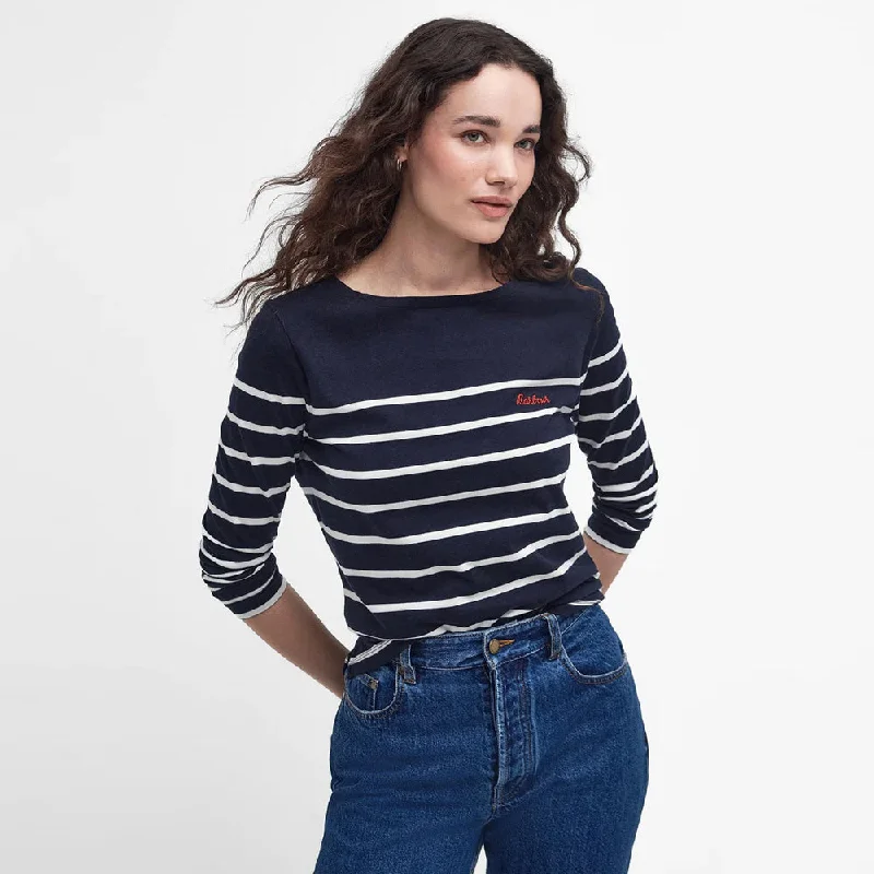 Langarmshirt Bradley Navy/Cloud Front Pockets Side Pockets Patch Pockets