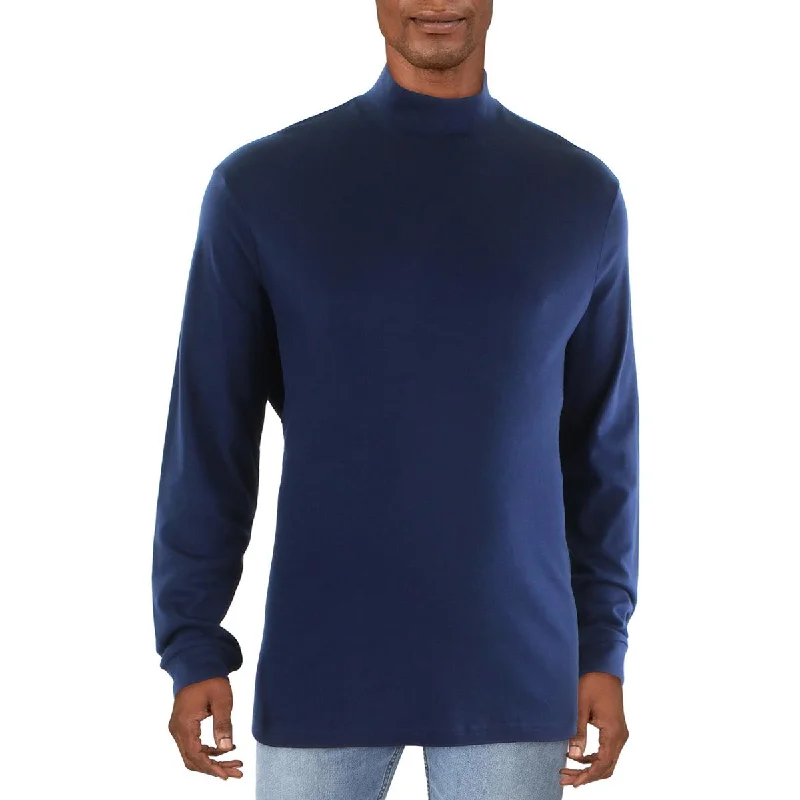 Club Room Mens Big & Tall Cotton Long Sleeve Turtleneck Shirt Satin Blend Silk Blend Wool Blend Club Room Mens Big & Tall Cotton Long Sleeve Turtleneck Shirt Satin Blend Silk Blend Wool Blend