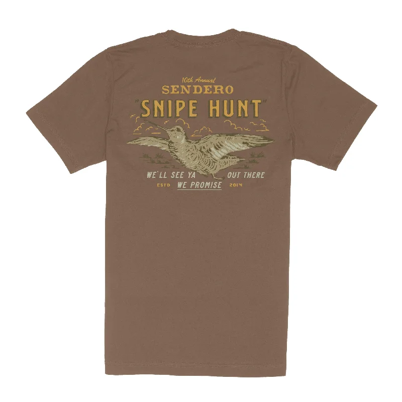 Snipe Hunt T-Shirt Collared T-Shirt Boat Neck A-Line