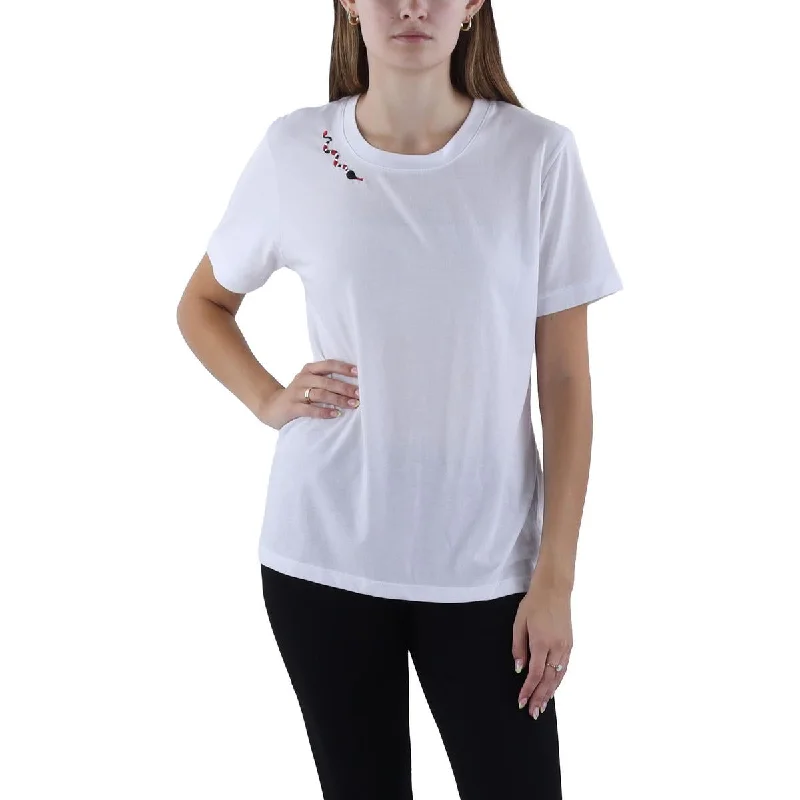 Monrow Womens Printed Short Sleeve Graphic T-Shirt Rayon Fabric Velvet Fabric Corduroy Fabric Monrow Womens Printed Short Sleeve Graphic T-Shirt Rayon Fabric Velvet Fabric Corduroy Fabric