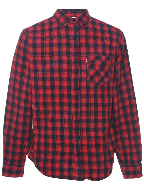 Levi's Checked Shirt - S Boxy Fit Fitted Loose