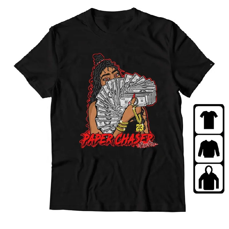 Cherry 11s Sneaker Match White Paper Chaser Print 100% Cotton Unisex Graphic T Shirt Streetwear Women's T Shirt Notch Collar Peter Pan Collar Cowl Neck Cherry 11s Sneaker Match White Paper Chaser Print 100% Cotton Unisex Graphic T Shirt Streetwear Women's T Shirt Notch Collar Peter Pan Collar Cowl Neck