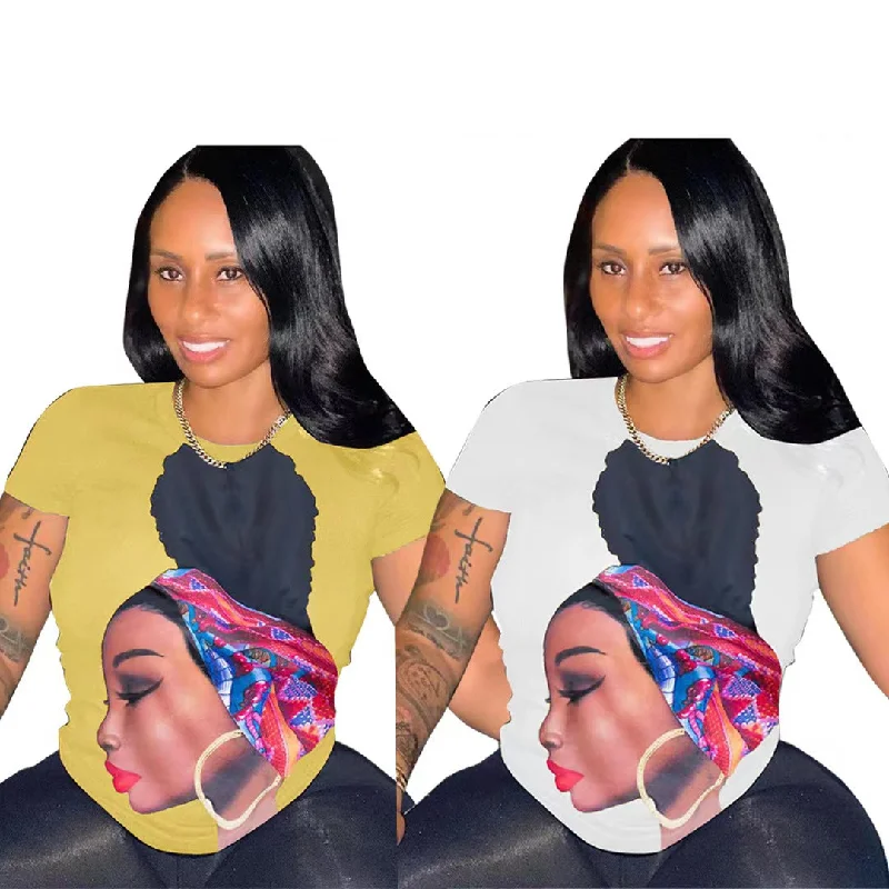 J&H 2023 new arrivals chic Africa ladies graphic t shirts summer trendy slim fit causal tops high street style Ribbed T-Shirt High Neck Heavyweight J&H 2023 new arrivals chic Africa ladies graphic t shirts summer trendy slim fit causal tops high street style Ribbed T-Shirt High Neck Heavyweight