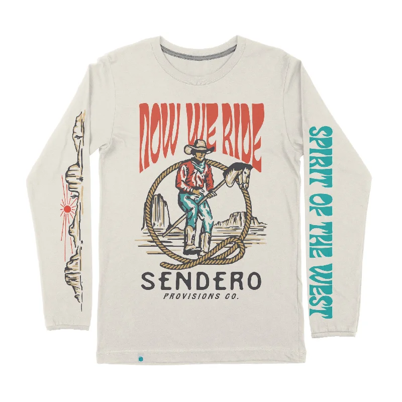 Stick Horse Long Sleeve T-Shirt Chenille Blend Fleece Blend Nylon Blend