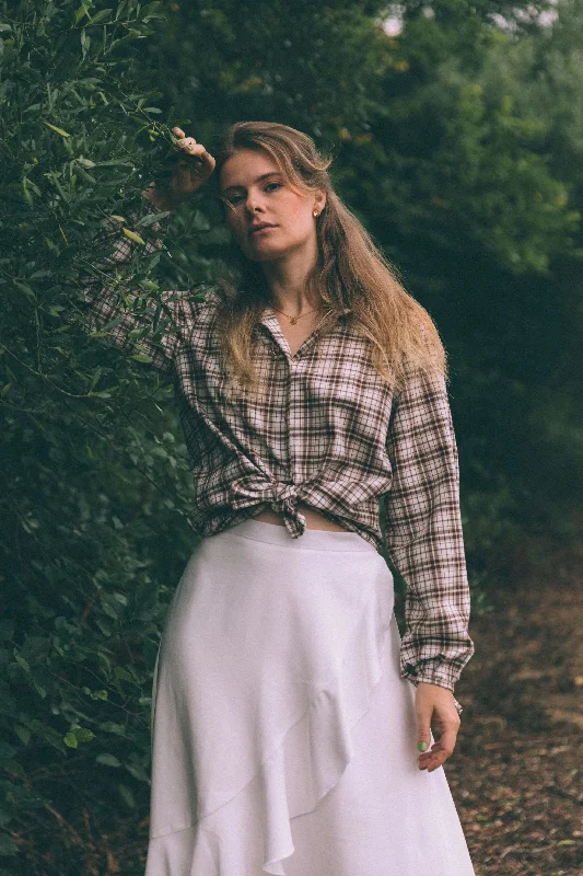 REDSHANK SHIRT - PLAID Chenille Brocade Lace