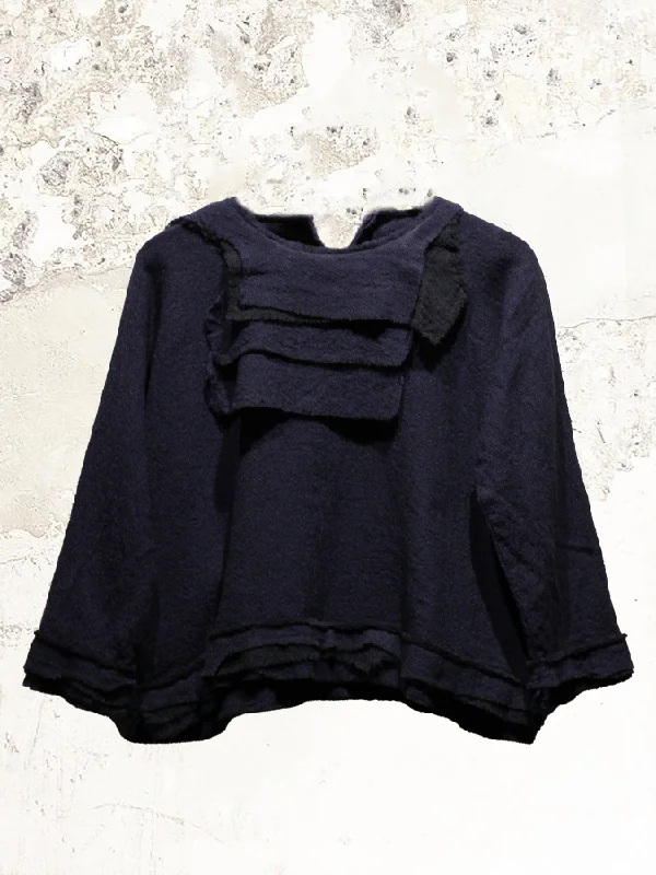 Daniela Gregis Collo baldo wool shirt Welt Pockets Slit Pockets Flap Pockets