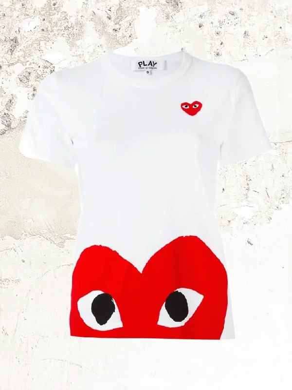 COMME DES GARÇONS PLAY GRAPHIC-PRINT T-SHIRT Basic T-Shirt Crew Neck Short Sleeve