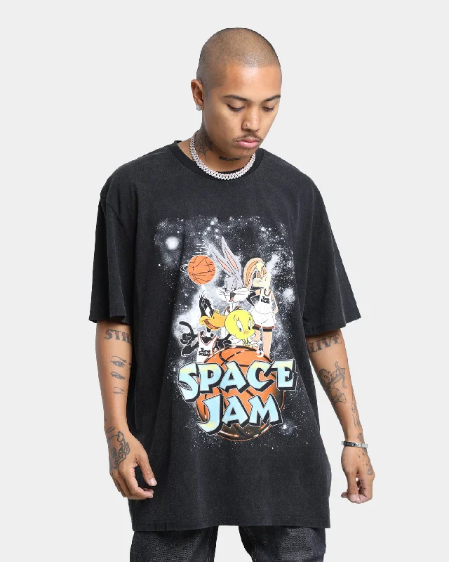 Space Jam The Jam VintageT-Shirt Washed Black Anti-Shrink Durable Soft