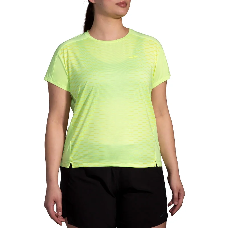 Brooks Sprint Free 2.0 Short Sleeve Womens T-Shirt Graphic Embroidered Appliqued