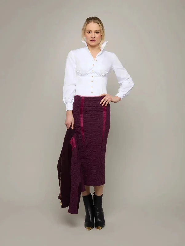 ROOT | Ruched Fitted Shirt Casual Formal Business