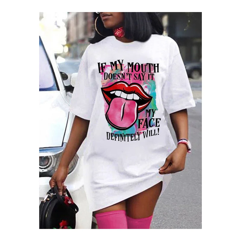 Z89954 Summer Fashion short Sleeves graphic print dresses womens elegant casual T-shirt dress Elegant Classic Vintage Z89954 Summer Fashion short Sleeves graphic print dresses womens elegant casual T-shirt dress Elegant Classic Vintage