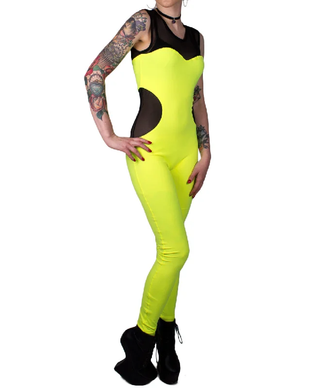 TEASER BODYSUIT Elegant Bodysuit with Mesh Panels