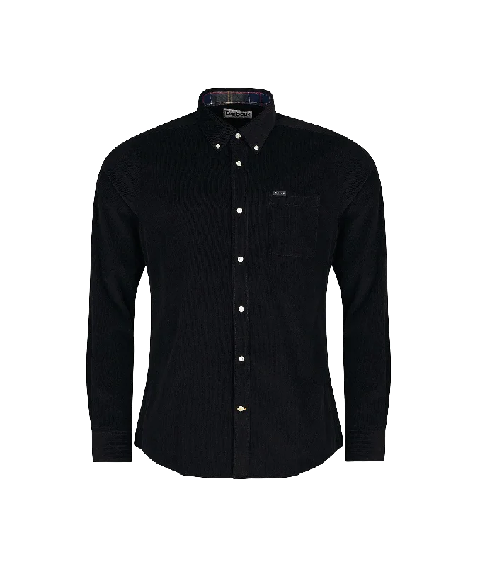 Ramsey Tailored Fit Shirt - Black Machine Wash Dry Clean Hand Wash